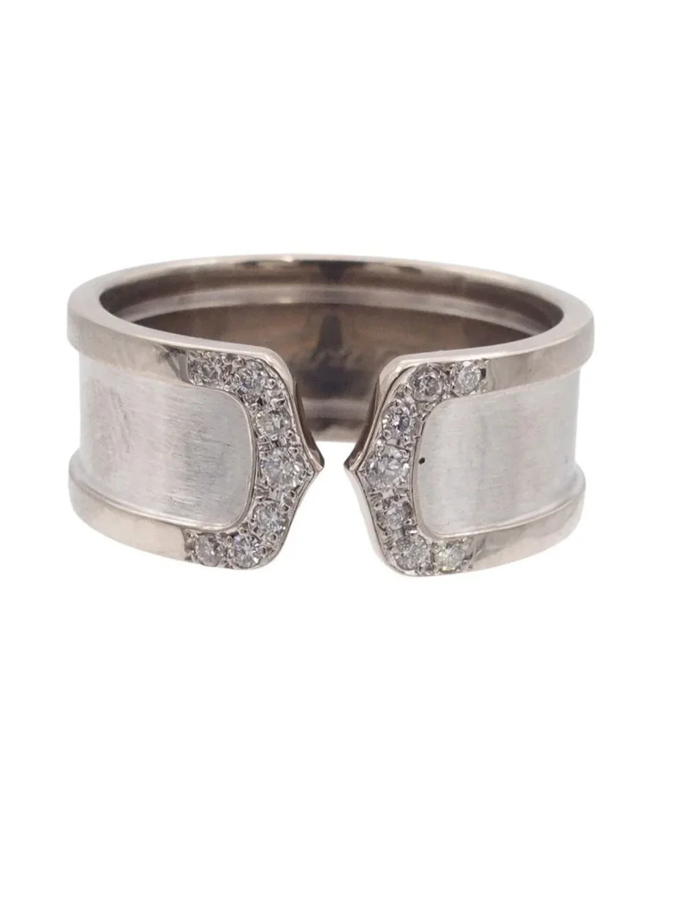 Cartier C2 LM White Gold 18k Diamond 66 Ring